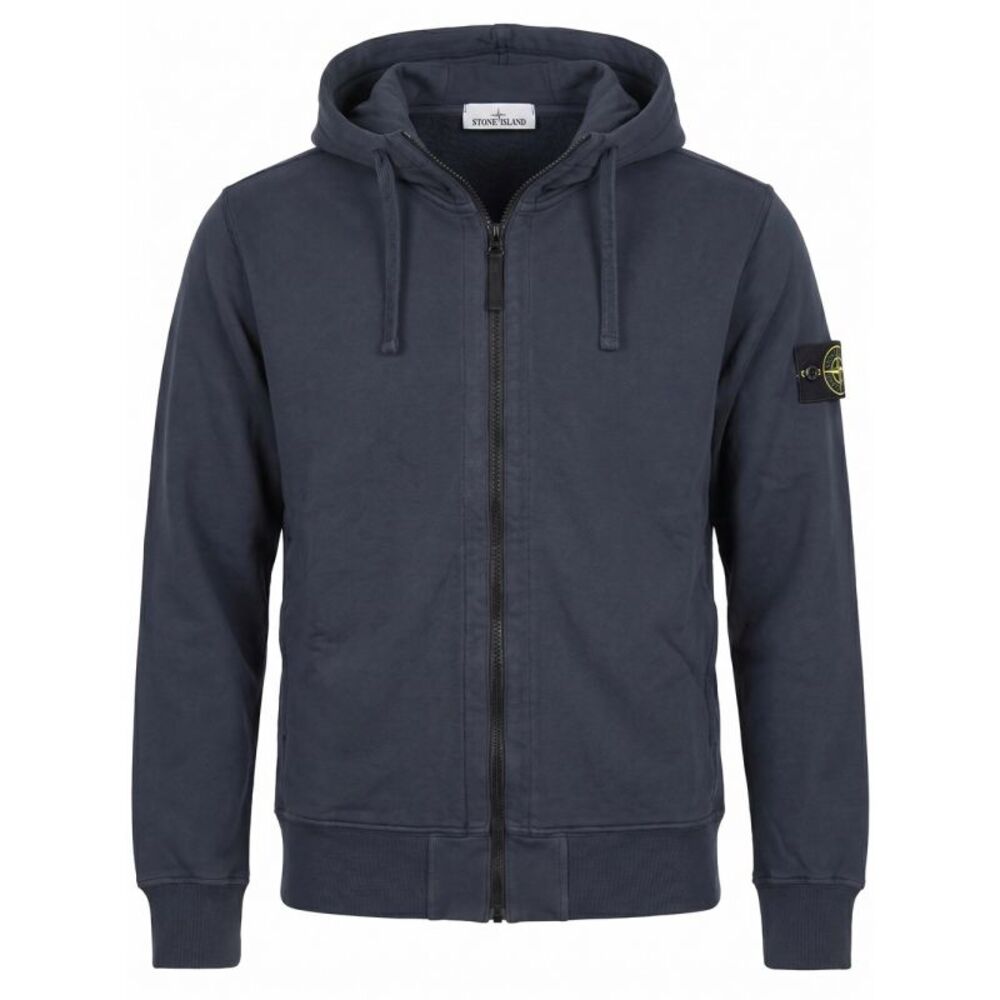 Stone Island Men Organic Cotton Fleece Hoodie Sweatshirt
